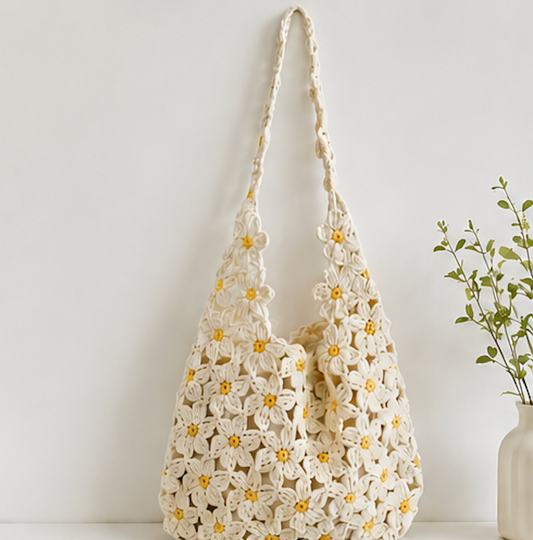 Summer Crochet Flower Bag