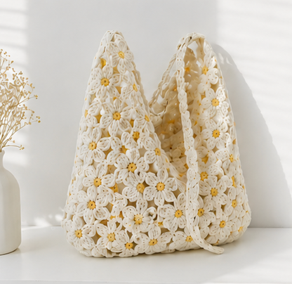 Summer Crochet Flower Bag