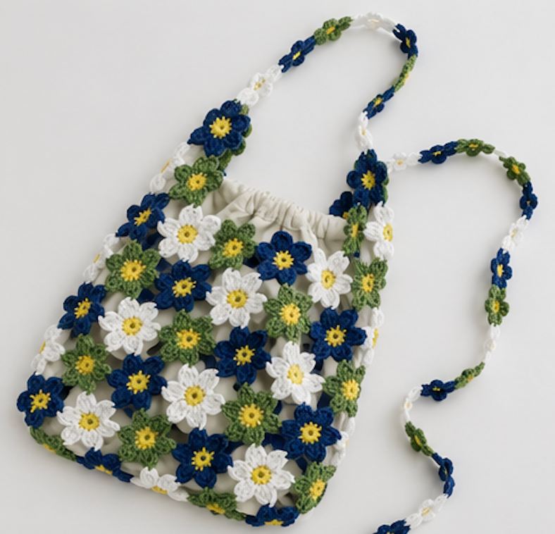 Summer Crochet Flower Bag